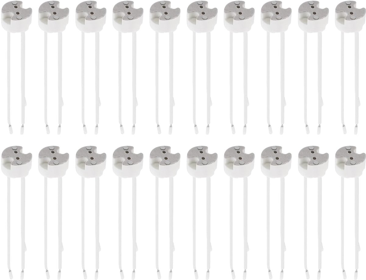 Lampenfitting GU5.3 LED-voet, 20 stuks GU5.3 fitting, fitting met 12V kabel, keramische voet, LED-voet MR16 fittingen halogeenlamp keramische stekker draadadapter