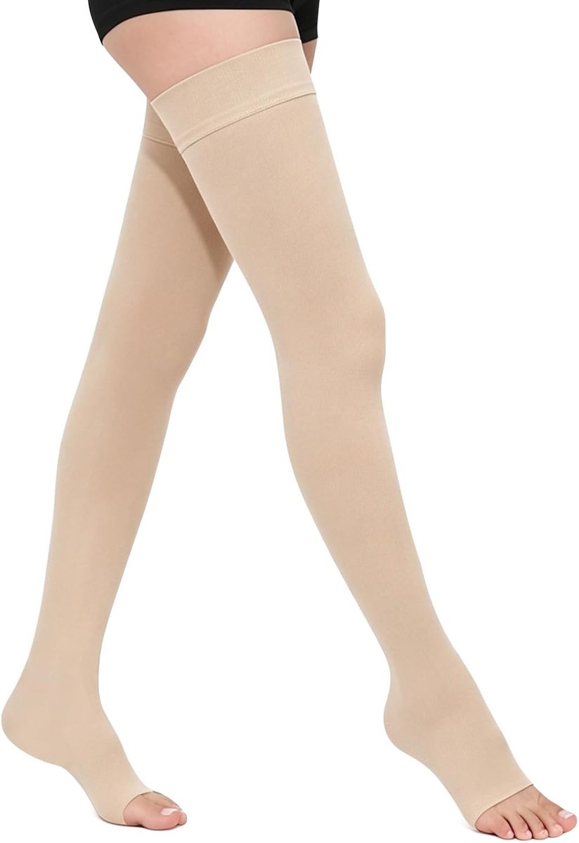 23-32 mmHg medische compressiekousen voor dames, lang, steunkousen voor heren, klasse II, gegradueerde compressie lipoedeem
