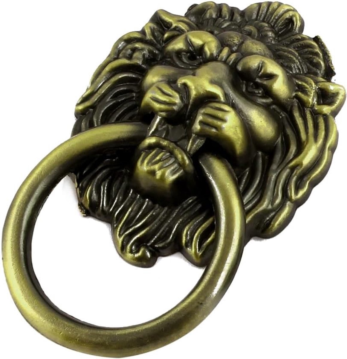 Sourcing map meubelgreep lade handvat kast deur meubelknop metaal leeuwenkop vintage bronzen toon