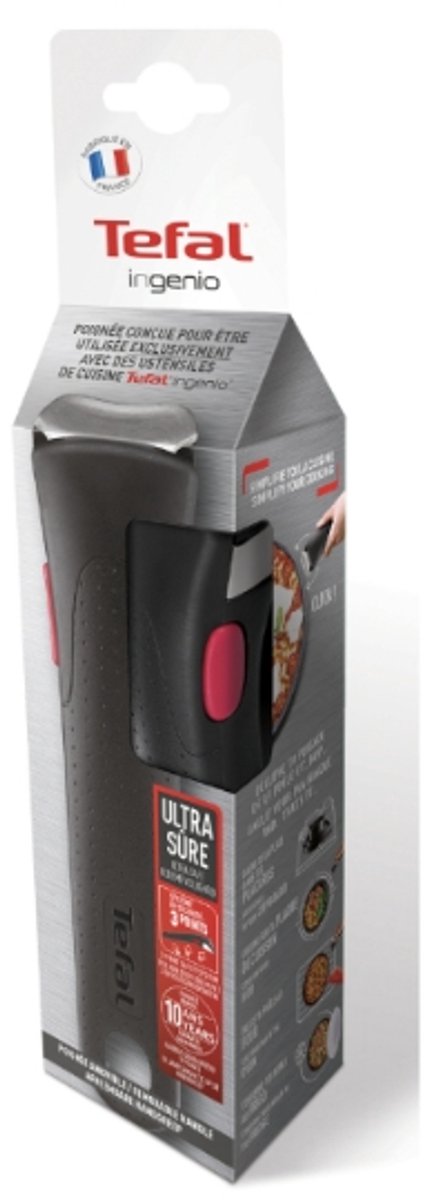 Tefal Ingenio handgreep - Afneembare handgreep- 3 punts veiligheidsvergrendeling- Zwart van Tefal. — afbeelding 2