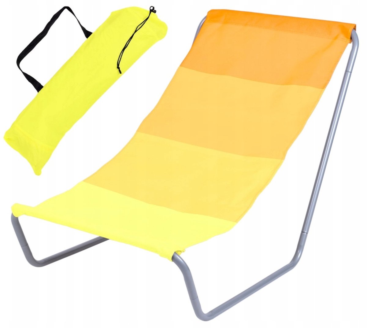 Opvouwbare Ligstoel voor Tuin, Strand & Balkon - Geel