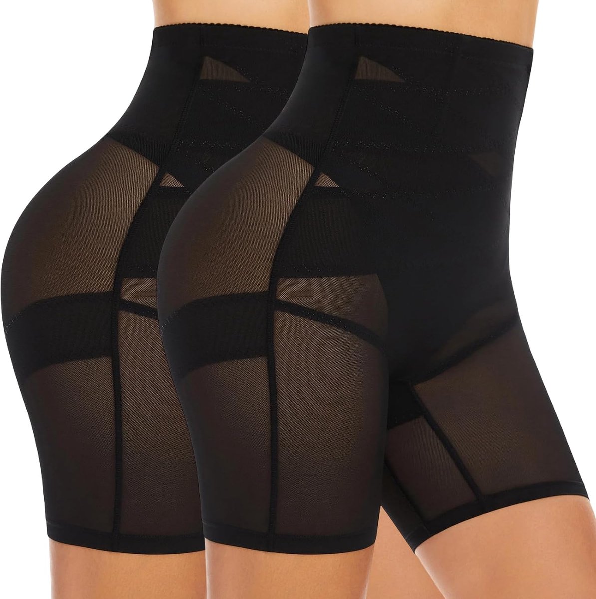 Corrigerende onderbroek voor dames, hoge taille, buikweg-broek, korsetbroek, panty, met pijpen, midderbroek, shorts, body shaper, buikweg, ondergoed, broek onder jurk, korte