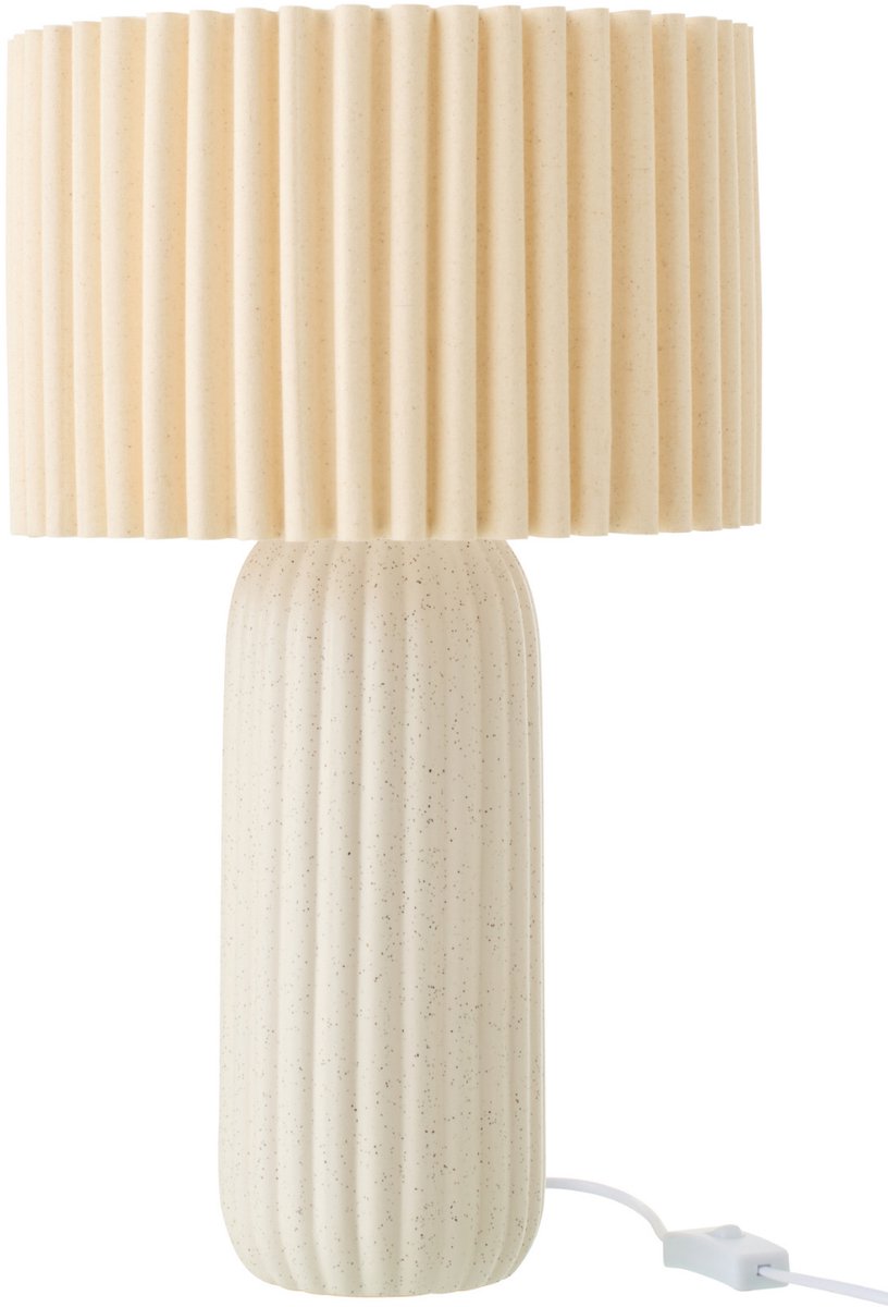 J-Line tafellamp Esmee - keramiek - wit - small