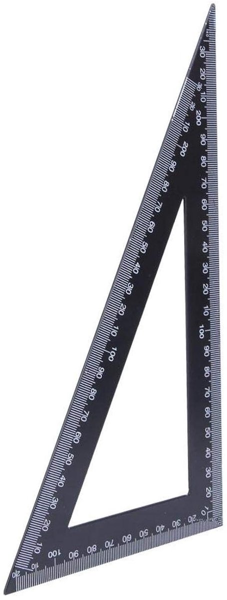 30/60 graden timmerman driehoek liniaal houtbewerking meetinstrument voor architecten ingenieurs(120 * 300mm)