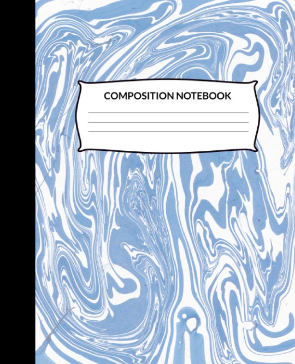 Notebook: Wide Ruled Lined Paper Notebook Journal (Marble)