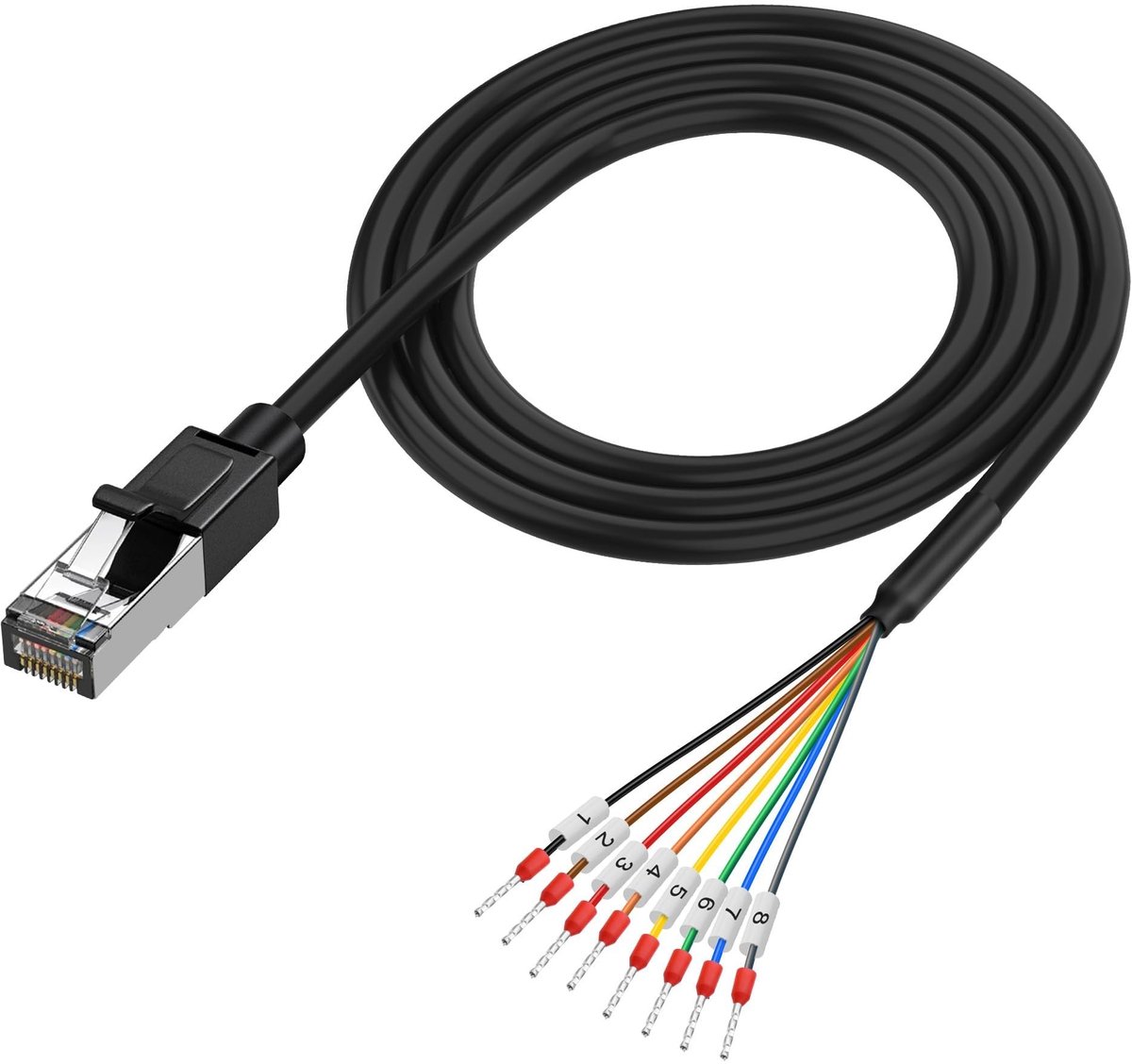 Omgoods - RJ45 naar 8-Pin RS232/485 Seriёle Kabel