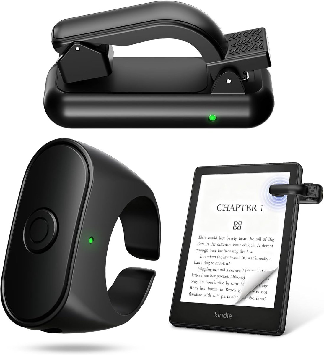 Ryoudavell - Afstandsbediening - Kindle bladwisselaar - e-reader afstandsbediening - bluetooth bladwisselring - camera afstandsbediening
