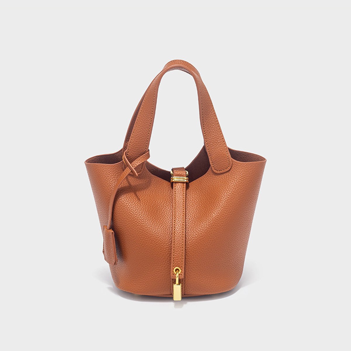 Dameshandtas – Bucket Bag – Stijlvolle vintage handtas – PU-leer – Voor dames – Bruin