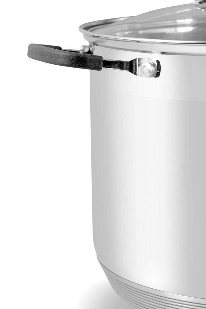 RVS Pan met Anti-hitte Handgrepen, Inductie, 30cm, 16,2L