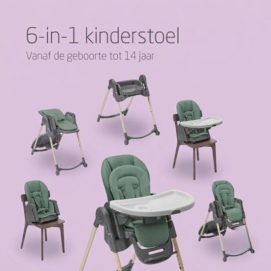 SP® Kinderstoel - Kinderstoeltje voor Peuter - Kinderstoel Inklapbaar - Groen - 87cm x 56cm x 106cm van sp — afbeelding 4