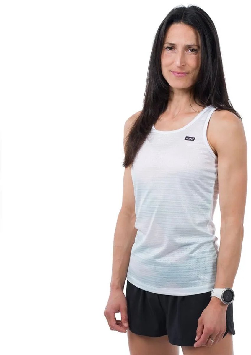 42k Running Stride Mouwloos T-shirt Oranje L Vrouw