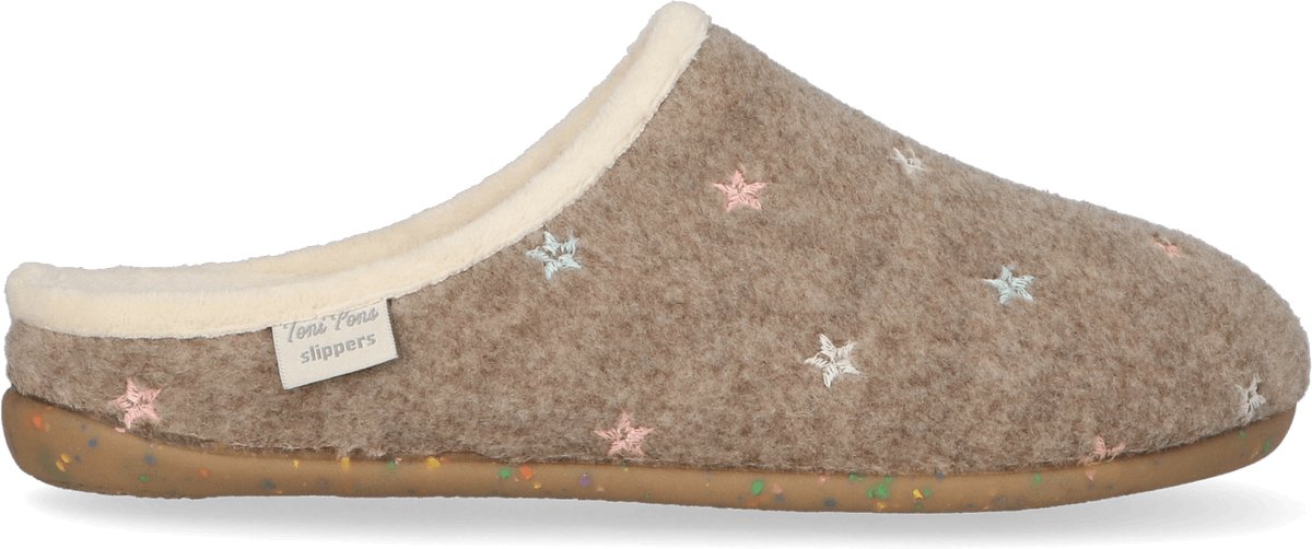Toni Pons - Mona-FT Dames Pantoffels Taupe - Maat 37