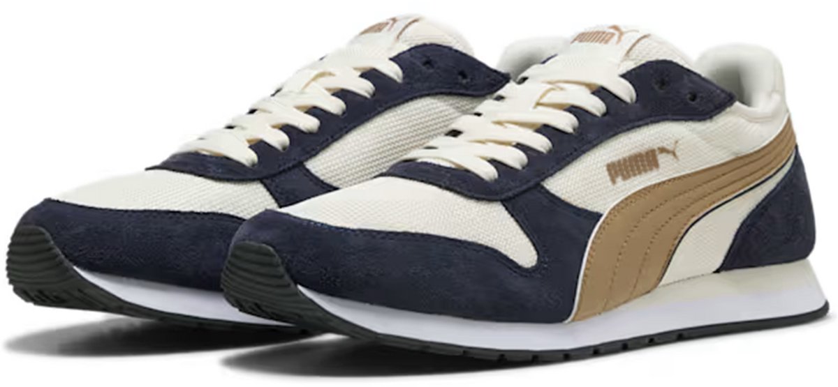 Puma ST MILER herentrainers Sportschoen Vapor Soft Taupe Marineblauw