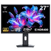 27 inch KTC monitor met 2K Quad HD, Fast IPS, 210Hz (Overclocked) en HDR400.