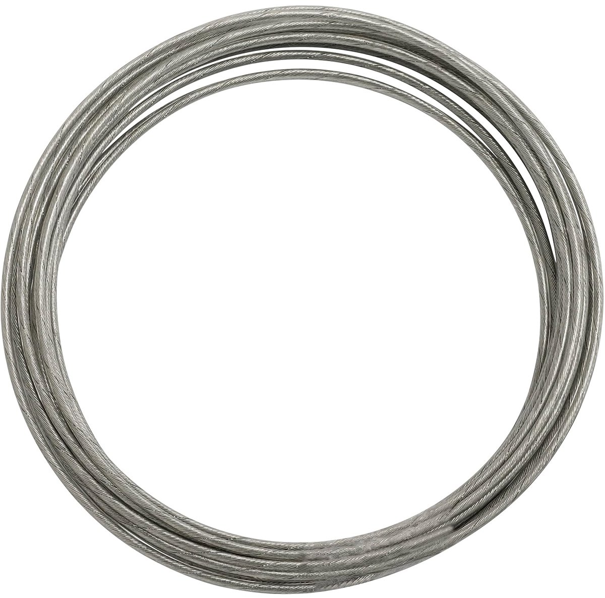 - C65786 - verzinkt staalkabel kabel 5 m Ø 1,3 mm 1,9 mm kunststof gecoat - DIN 3053 - treksterkte: 70 N/mm² - kabelhek sleepkabel draadbevestiging binnen/buiten