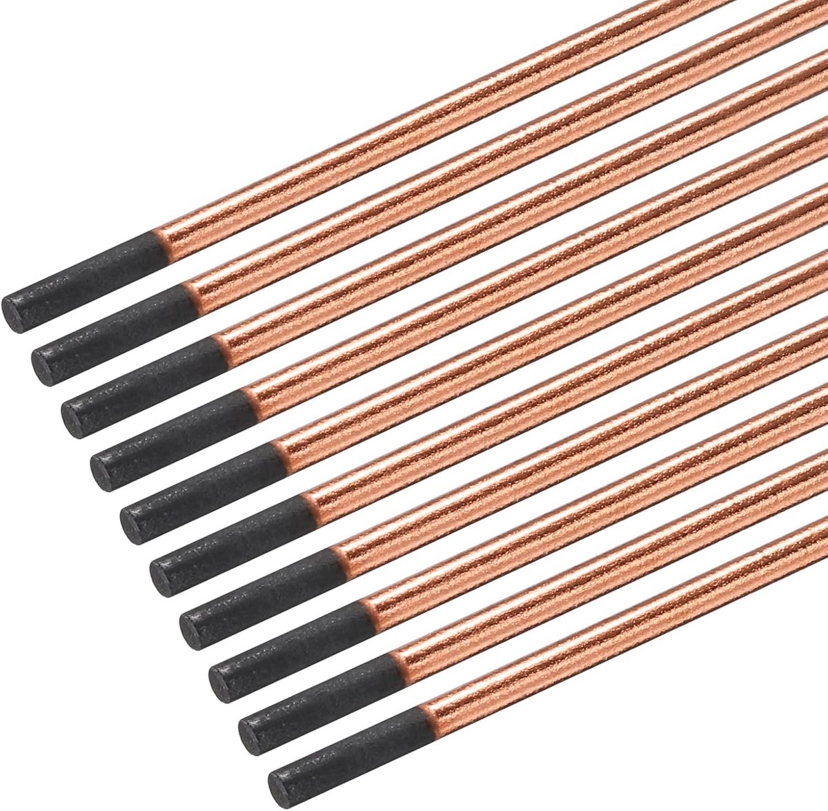 10 stuks 6mmx355mm (14"x14") Koolstofbooglassen luchtgutsen staven met kopergrafietcoating voor lassen