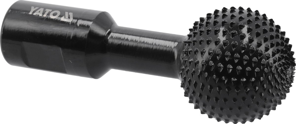 Bolvormige Houtfrees voor Haakse Slijper - 40 mm - M14 Aansluiting - Geoxideerd Koolstofstaal - Roterende Bolfrees voor Deursloten, Houtverbindingen, Kanten Afschuinen & Wood Carving - Houtsnijfrees Bol