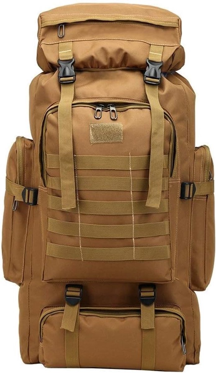 Uitje reisrugzak grote capaciteit 80L rugzak camouflage bergbeklimmen tas (Color : Soil Yellow)