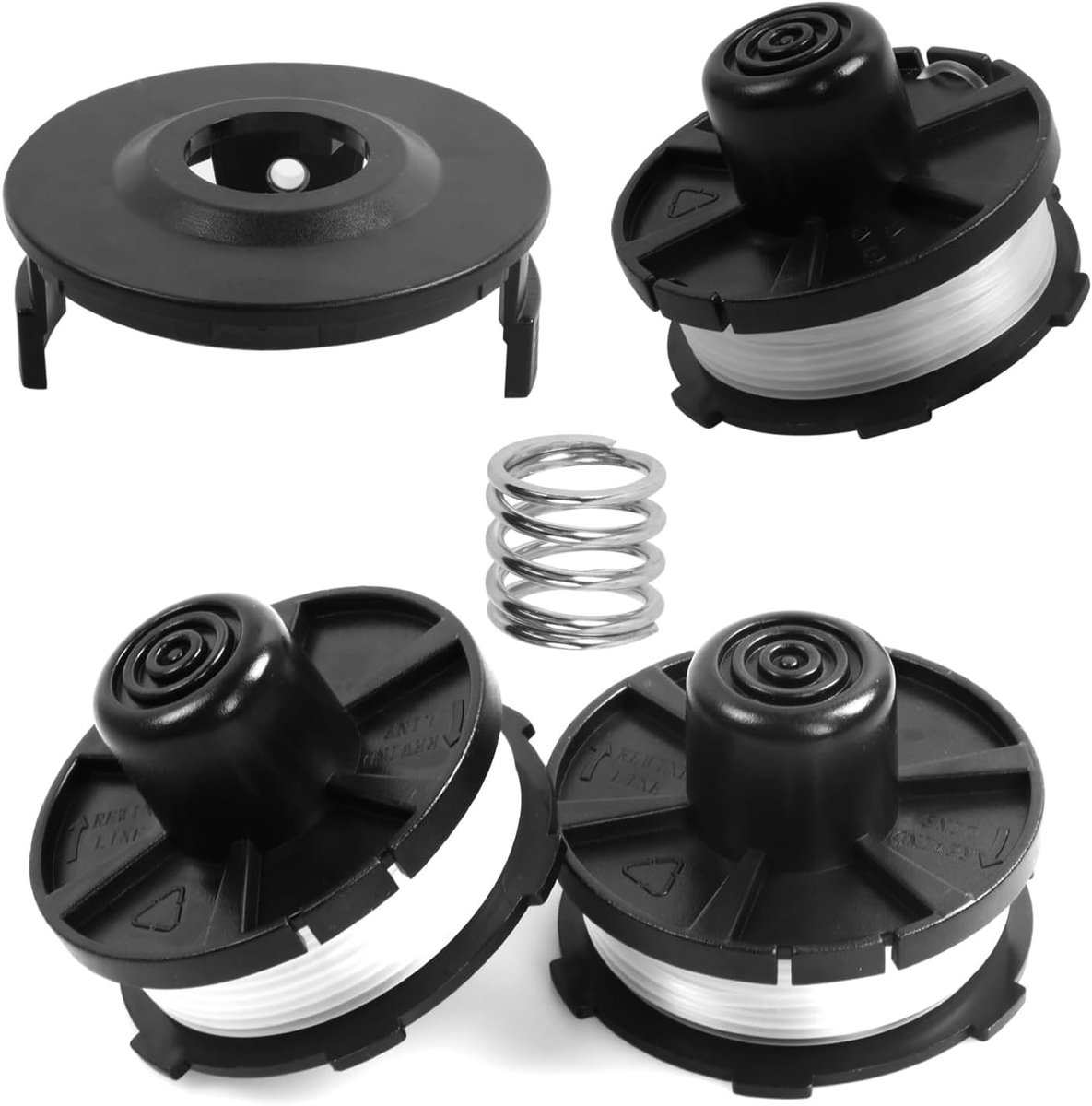 Draadspoelen voor Accu Grastrimmer - Ø 1,6 mm - Nylon Spoel met Automatisch Voedingssysteem - Voor Bosmaaiers