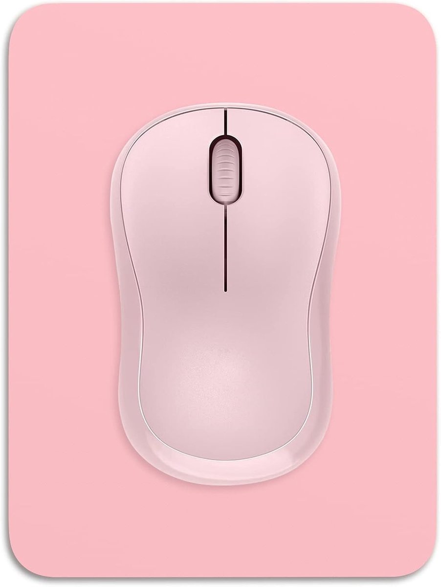 Dikke Rubber Muismat 41 x 20 cm, Antislip en Wasbaar, Ideaal voor Gaming en Kantoorwerk, Roze