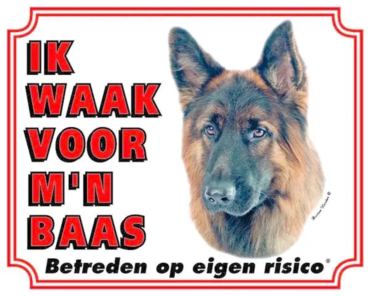 Bol.com Duitse Herder Waakbord - Ik waak voor mijn baas aanbieding