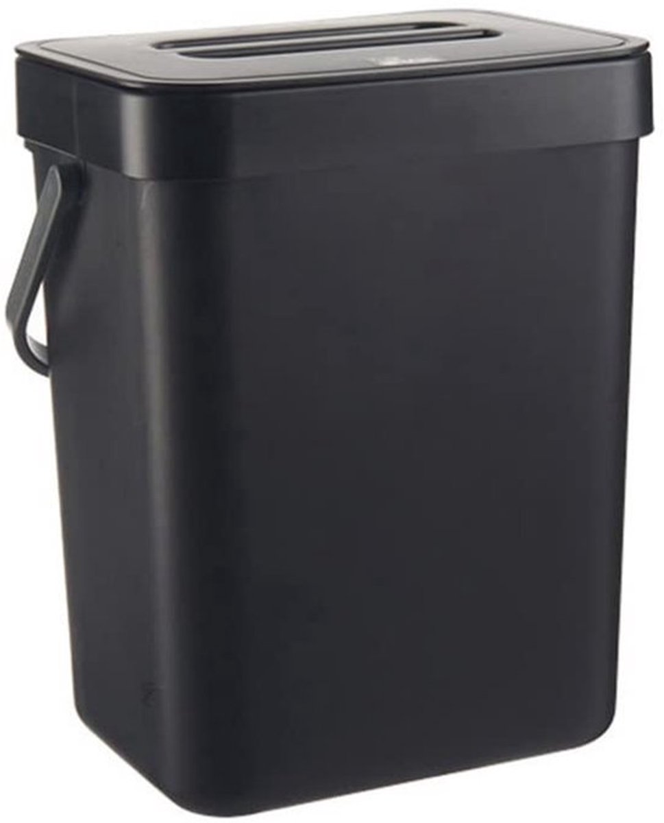 Keukenafvalcontainer 3L - Compostbakje Keuken - Flip-top Ontwerp - Draagbare Handgreep - Hoogwaardig PP-Materiaal - Veilig en Duurzaam - Compostbak