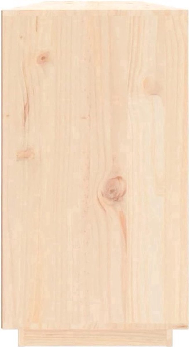 Opbergkast – Kast – Dressoir – Sideboard – Wandkast – Massief Dennenhout – Compact Schuin Design 100x40x75 cm
