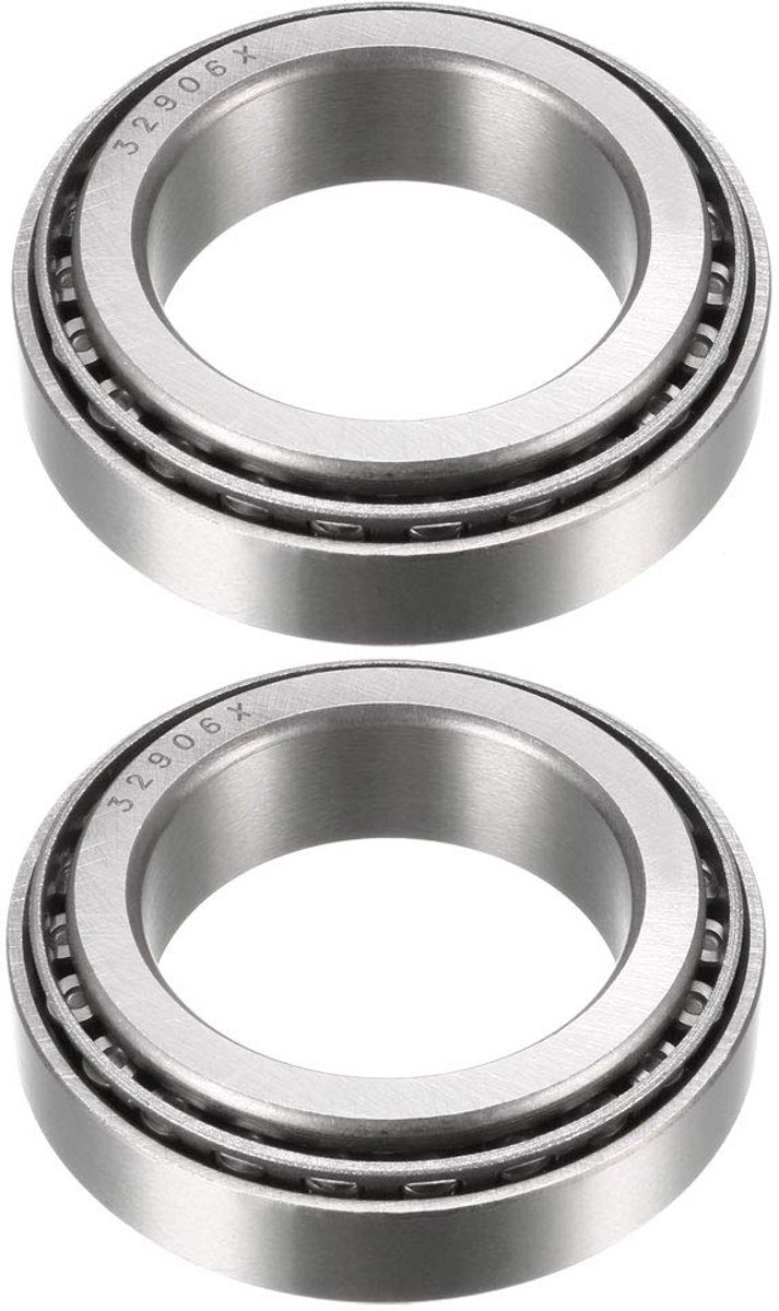 Sourcing map 32304 kegelrollenlagerconus en reserveborden 20 mm boring 52 mm AD. 21 mm breedte, 32906X, verpakking van 2