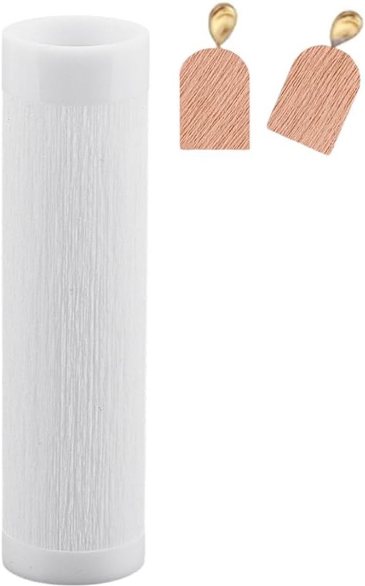 Structuurrol Polymeer Klei Roller Textuur Roller 4.76" Textuur Model Cookie Cutter Voor Het Maken van Sieraden Oorbellen Kettingen Armbanden DIY