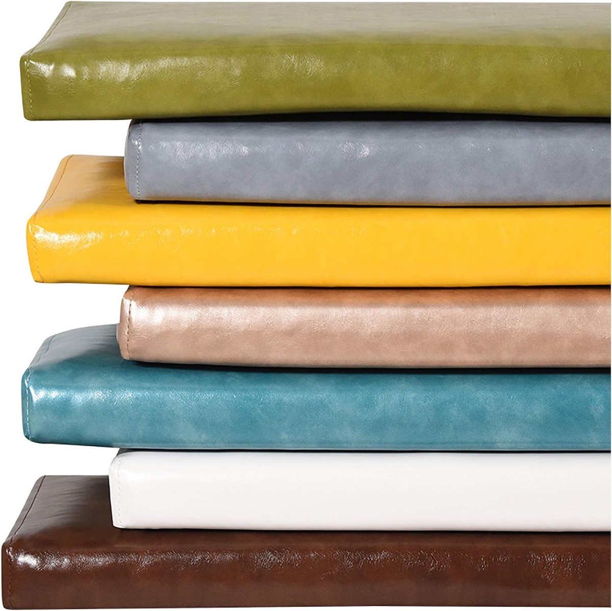 Wangk Lederen Bank Zitkussen Stretch PU Zitkussen Protector Waterdicht Hoge Dichtheid Schuim Robuust Waterbestendig Materiaal Comfortabel Duurzaam Lichtgewicht