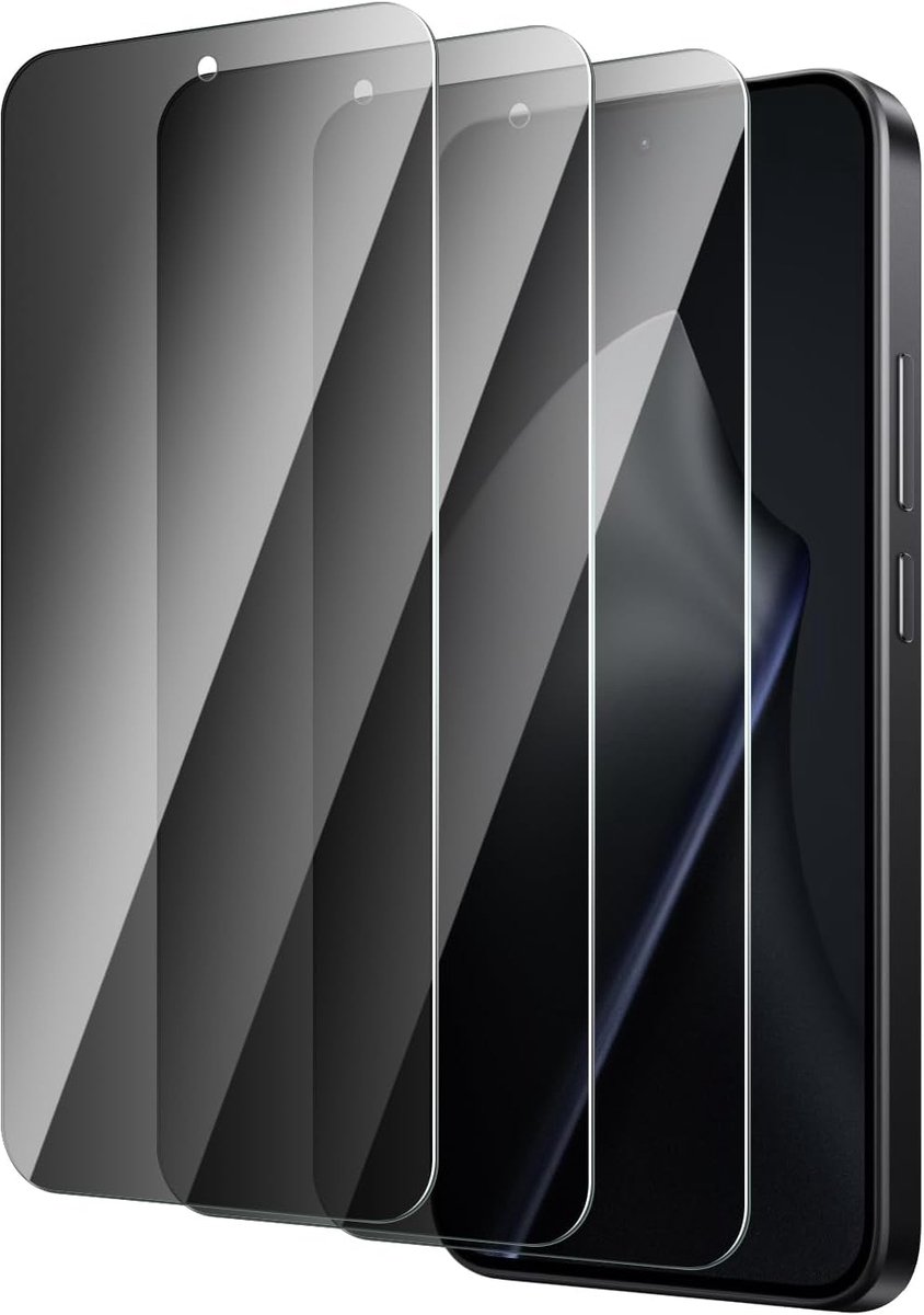 Displaybeschermfolie voor Xiaomi 15T, anti-spion, 3 stuks, 9H hardheid gehard glas, krasbestendig, anti-vingerafdruk, eenvoudige installatie