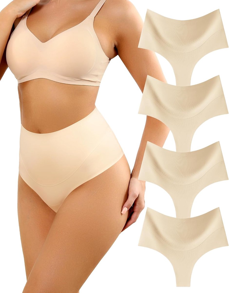 Figuurvormende string voor dames, buik, hoge taille, slip