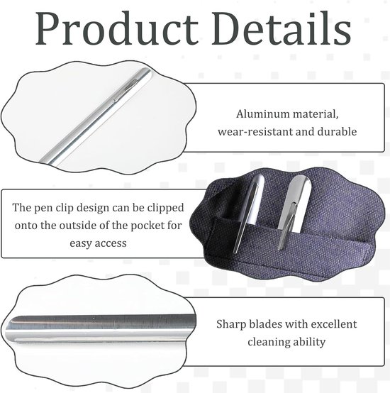 2 stuks, roestvrij staal, gebogen rand, kruimelborstel, kelner-accessoires, clip, accessoires voor het reinigen van tafelkleden, schep voor etensresten, compacte hulp voor — afbeelding 4