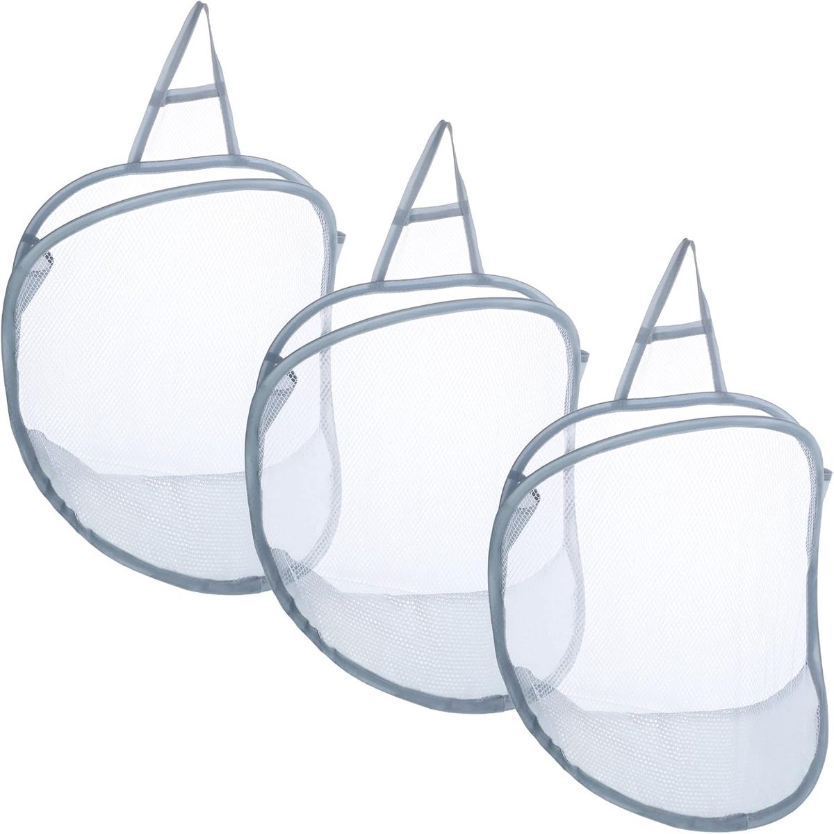 2 stuks wasmand hangend, waszak om op te hangen | Hangende wasmand tas opvouwbare wasmand wasmand hangende opslag waszak voor badkamer camper