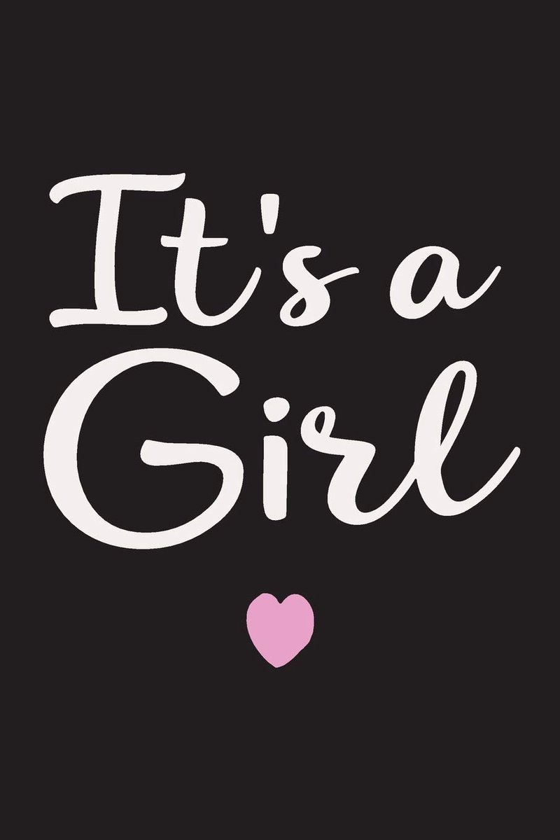 A Girl: Pregnancy Announcement Journal, Notebook Diary, 6"x9", 150 Pages