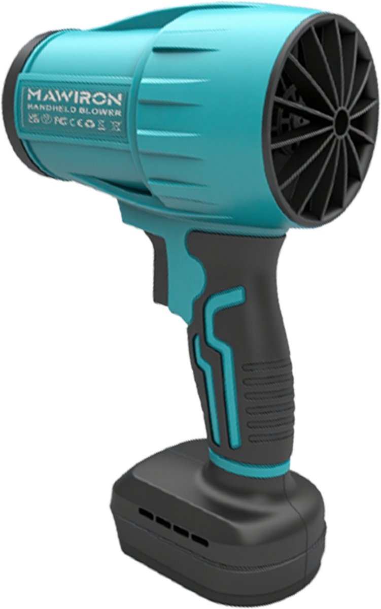 MAWIRON Draadloze Turbo Bladblazer – Compacte Accu Handblazer met Sterke Luchtstroom en 3 Opzetstukken – Voor Tuin, Terras, Garage, Werkplaats en Auto – foto 2