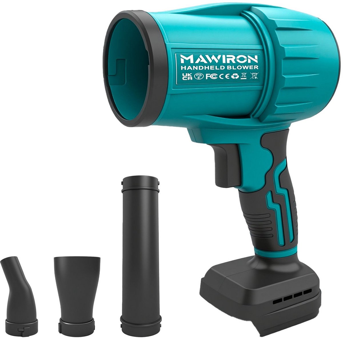 MAWIRON Draadloze Turbo Bladblazer – Compacte Accu Handblazer met Sterke Luchtstroom en 3 Opzetstukken – Voor Tuin, Terras, Garage, Werkplaats en Auto – foto 8