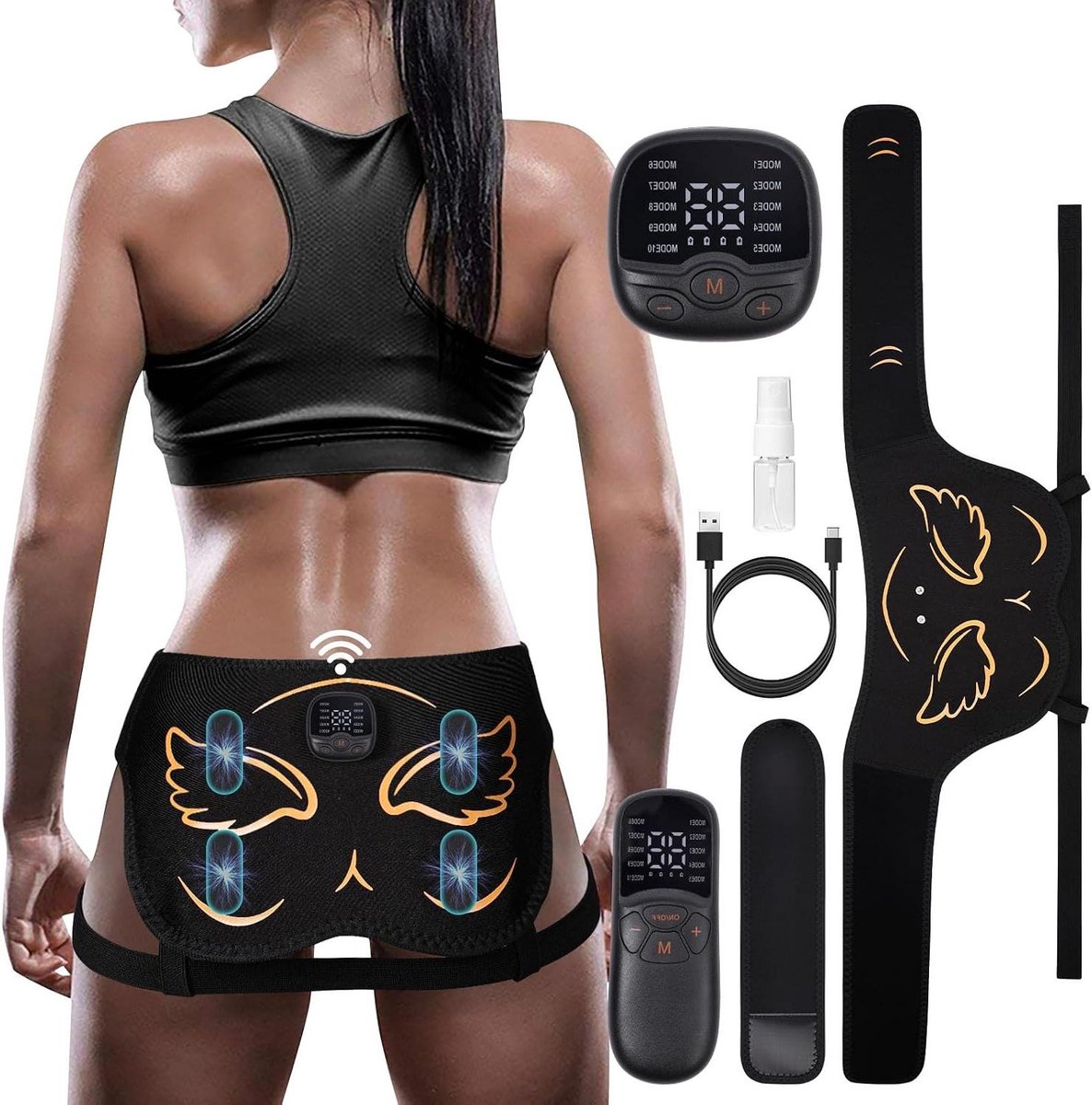 Billenversteviger EMS Trainer - Heuptrainer Elektrische Glute - Billen Vormen - 10 Modi 30 Niveaus