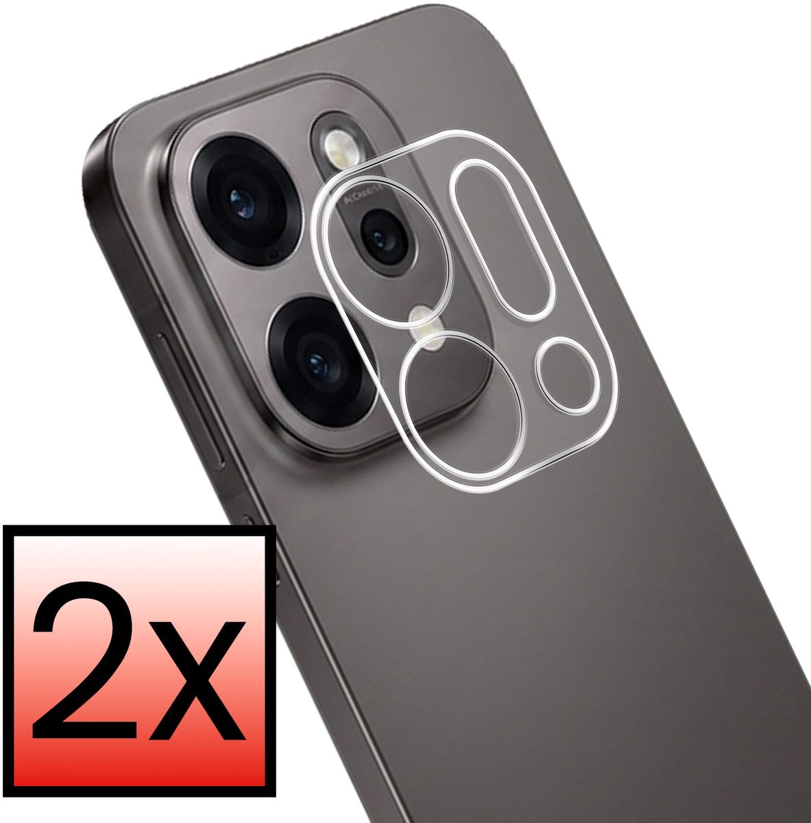Camera Lens Protector - 2 Stuks - Geschikt voor Oppo Reno 14 - Camera Screenprotector - Beschermglas - Gehard Glas - Tempered Glass - Screen Protector