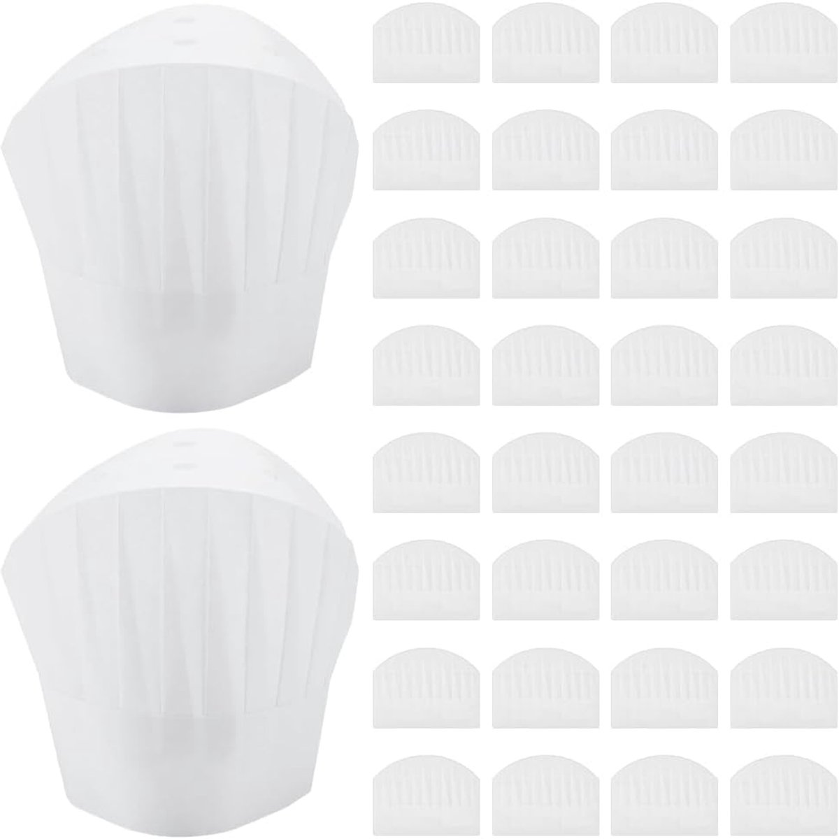 Koksmutsen van vliesstof voor de keuken, thuis, horeca, restaurants, bakkerijen, 222 x 293 x 1,5 mm