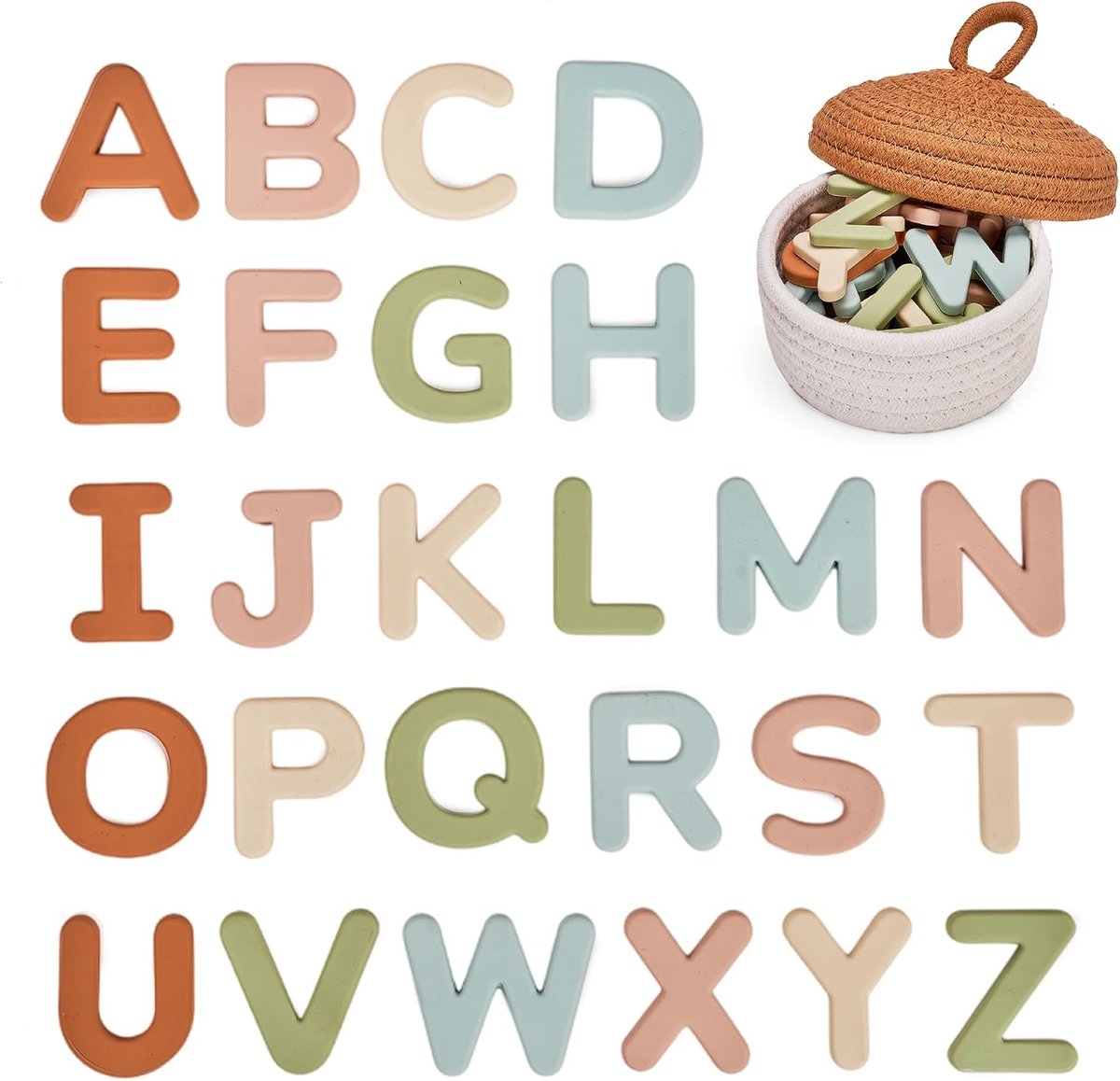 Magnetische letters, 26 ABC-koelkastmagneten in hoofdletters voor peuters en kinderen, baby leren koelkast speelgoedset, kleuterverjaardagscadeau voor jongens en meisjes vanaf