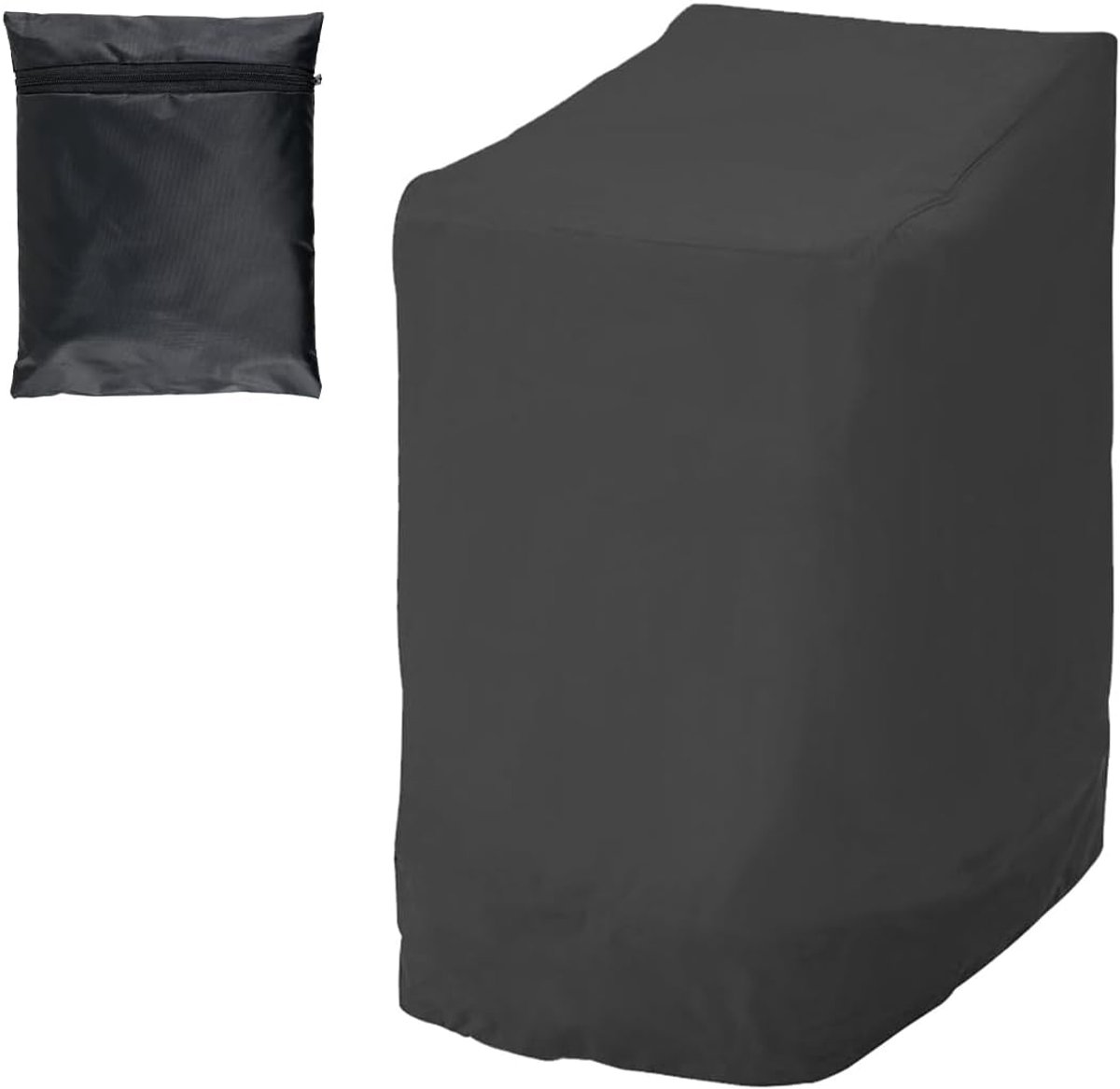 Stoelen, 114 x 85 x 65 cm, stapelbaar, van 210D Oxford-weefsel, waterdicht, koudebestendig, uv-bestendig, met verstelbaar trekkoord
