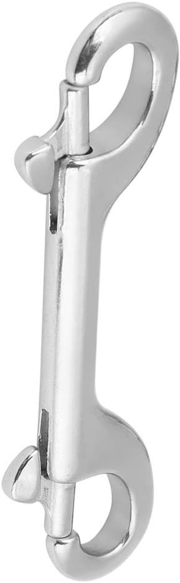 SnelShoppen - Dubbelzijdige karabijnhaak, duurzame roestvrijstalen clip haak, bolt snap duiksluiting (115mm) voor camping, wandelen en buitenactivitei