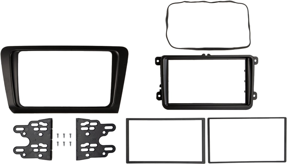 2-DIN frame Skoda Octavia 13-20 zwart
