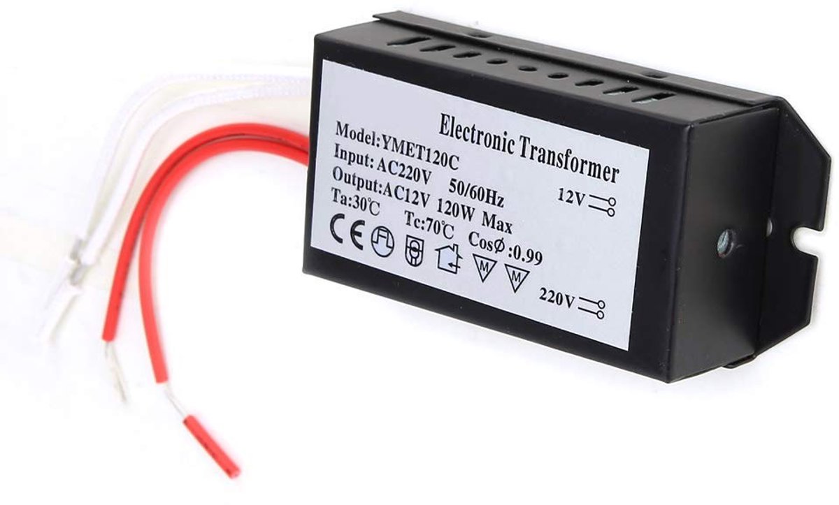 SnelShoppen - Elektronische Transformator 220V naar 12V, Voltage Converter, Slimme Voeding Driver, Ondersteunt Dimming, Segmenteren en Afstandsbedieni