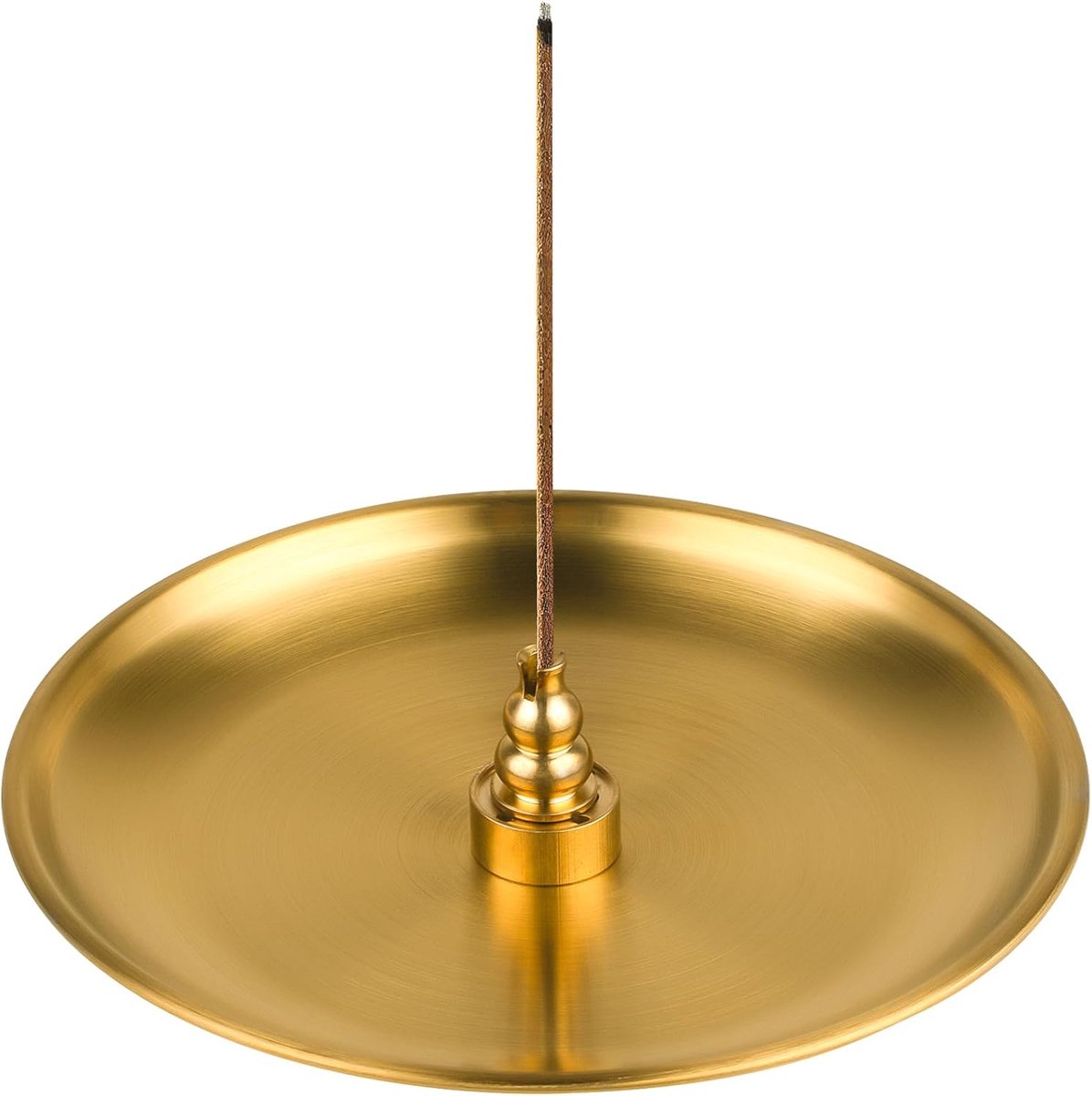 SLKIJDHFB Incense Holder 3-in-1 Incense Burner Brass Incense Burner with 14cm Alloy Ash Catcher, Ideal for Yoga Room - ShopVlot