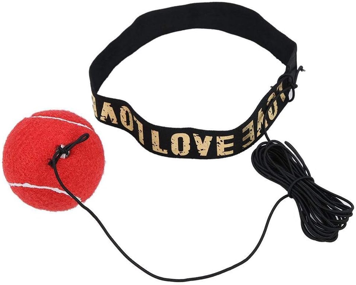 SnelShoppen - Reflexbal voor Bokstraining - Snelheidsoefeningen - Premium Hoofdband en Elastisch Touw - Verbeter Snelheid en Gevoeligheid - Ideaal voo