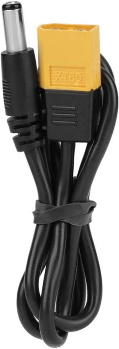 SnelShoppen - XT60 Connettore Maschio DC 5.5 x 2.5 mm 20 Inch Voedingskabel voor Lipo Accu - Perfect voor Soldeerbout, Hoogwaardige Prestaties, Ideaal