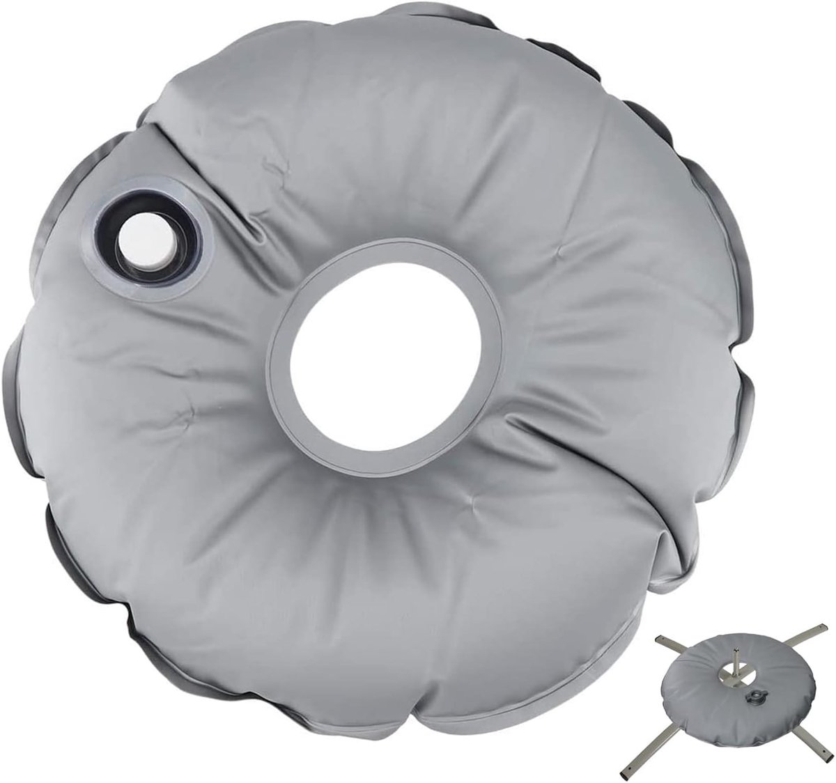 SnelShoppen - 17.7 inch Parasol Basis Gewicht Zak, Draagbare Vouwbare Ronde Watergewicht Zak, Waterdichte Standaard Vlag Basis Standaard Parasol Gewic