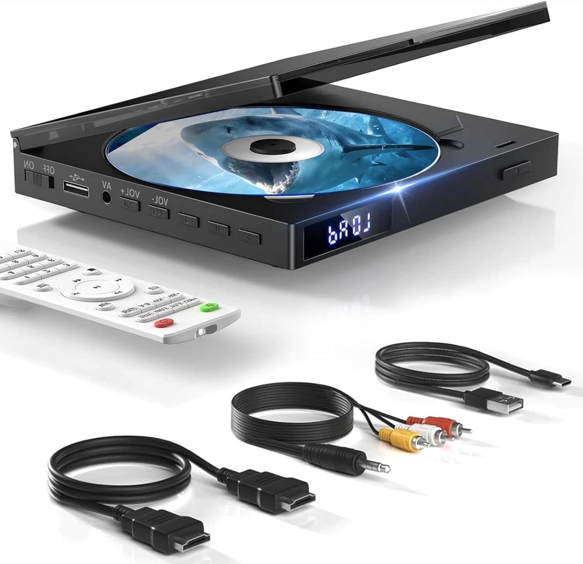 Dvd Speler - Mini Speler - Films Kijken - Alle Regio's Afspeelbaar - Compact Formaat - Zwart